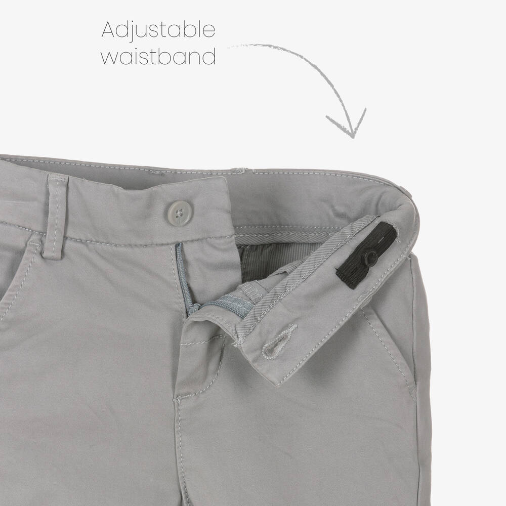 Boboli-Boys Blue & Grey Cotton Trouser Set | Childrensalon Outlet