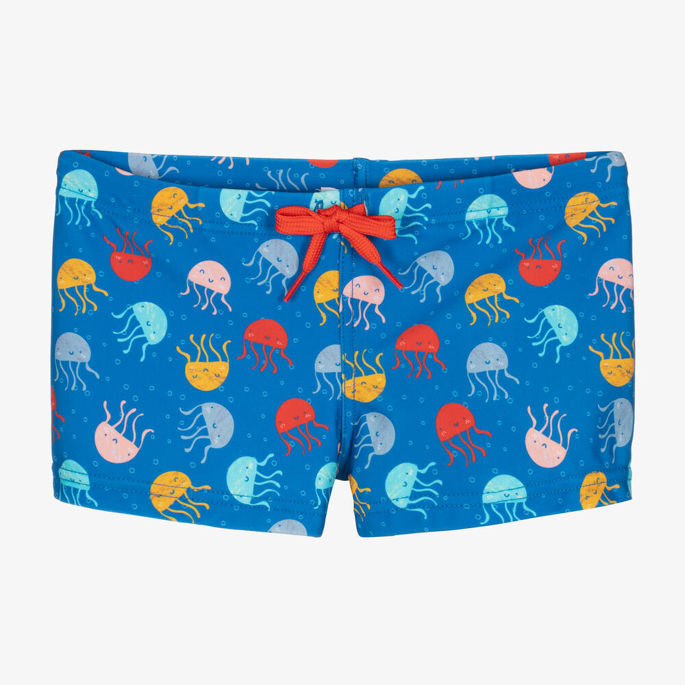 Boboli - Boys Blue Jellyfish Print Swim Trunks | Childrensalon
