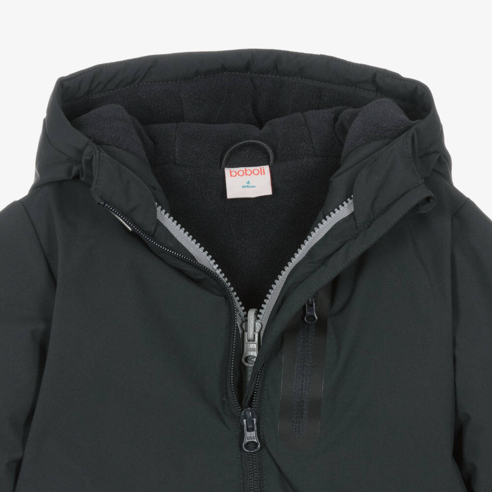 Boboli-Boys Charcoal Dual-Layer Coat | Childrensalon Outlet