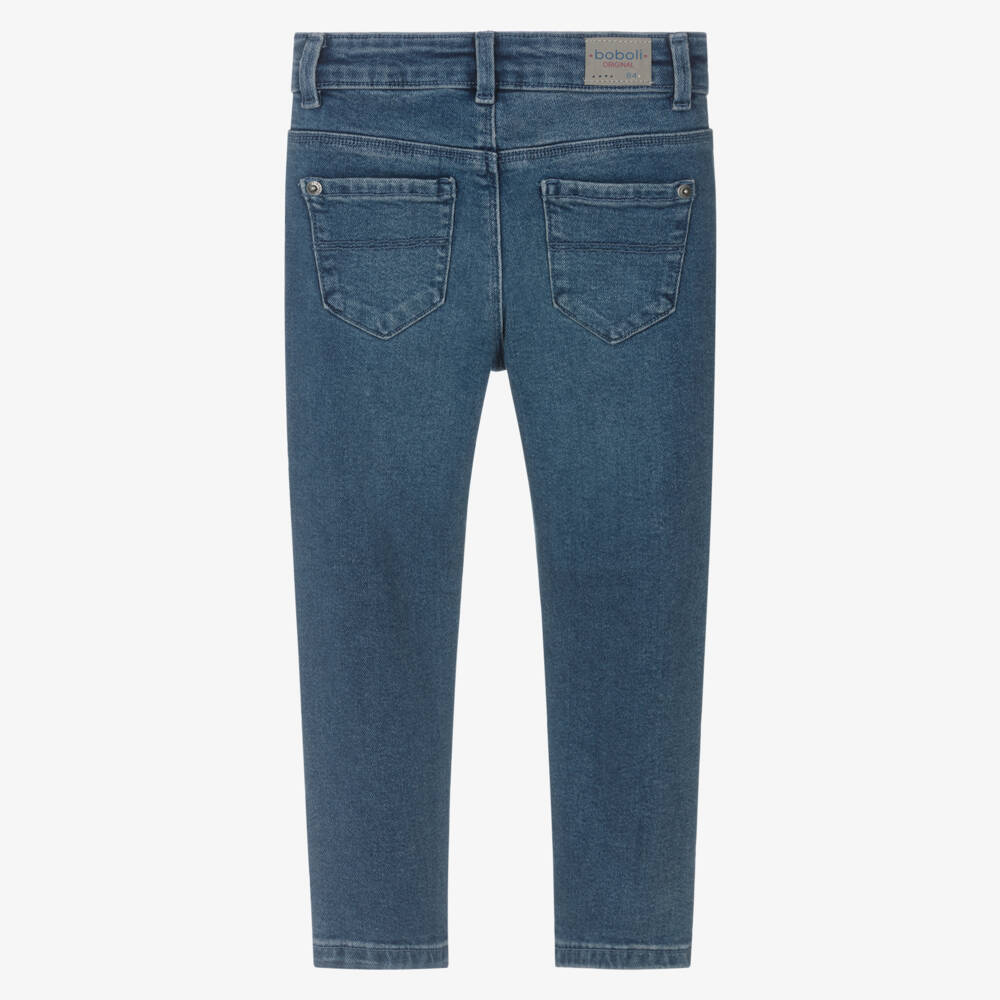 Boboli-Boys Classic Blue Denim Trousers | Childrensalon Outlet