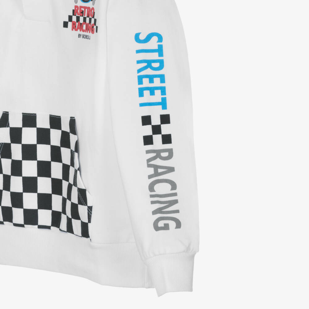 Boboli-Boys Classic Cotton Racer Sweatshirt | Childrensalon Outlet