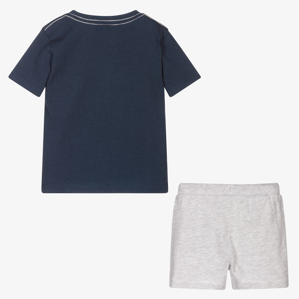 Boboli-Boys Cotton Jersey Shorts Set | Childrensalon Outlet