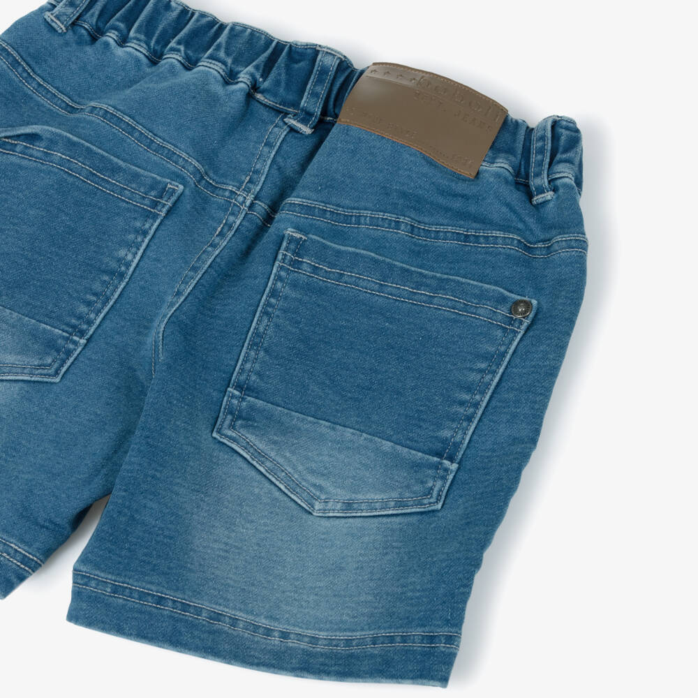 Boboli-Boys Cozy Blue Denim Shorts | Childrensalon Outlet