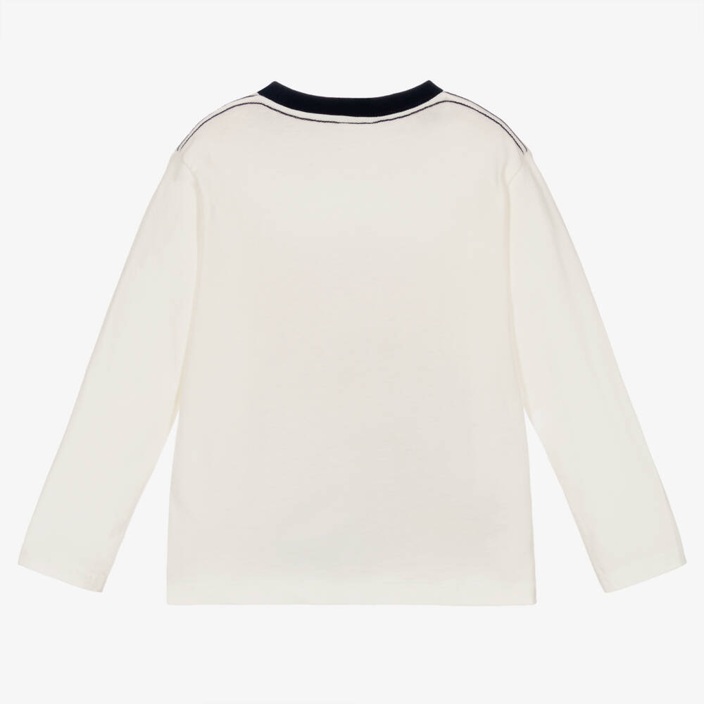 Boboli-Boys Creamy Fox Adventure Tee | Childrensalon Outlet