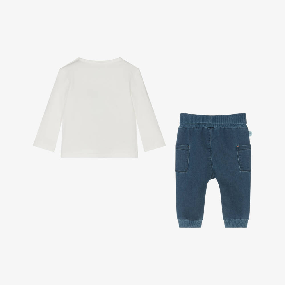 Boboli-Boys Denim & Ivory Adventure Ensemble | Childrensalon Outlet