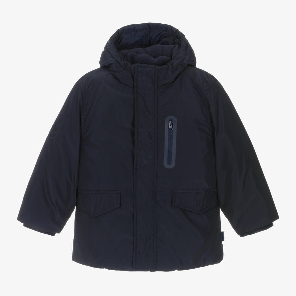 Boboli-Boys Dual-Layer Navy Coat | Childrensalon Outlet