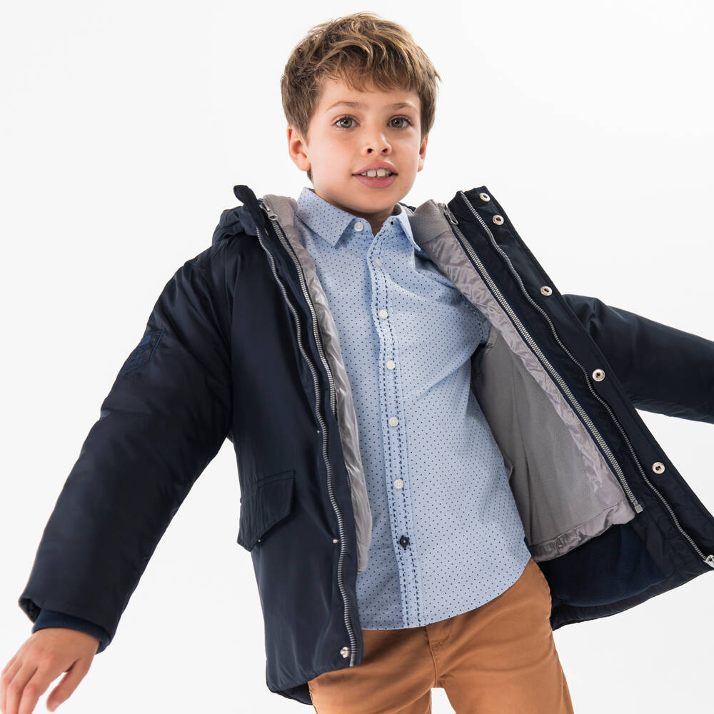 Boboli-Синяя куртка 2-в-1 с утеплителем для мальчиков | Childrensalon Outlet