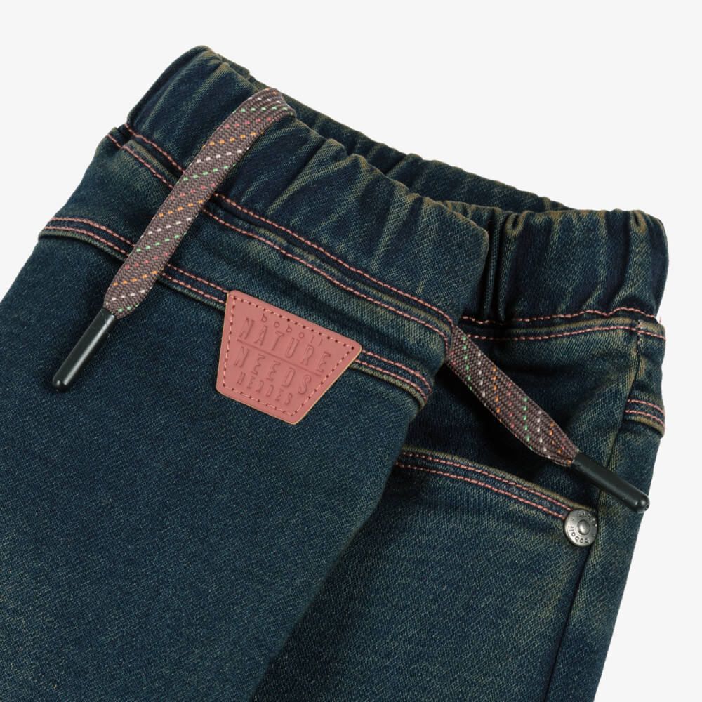 Boboli-Boys Faded Blue Denim Trousers | Childrensalon Outlet