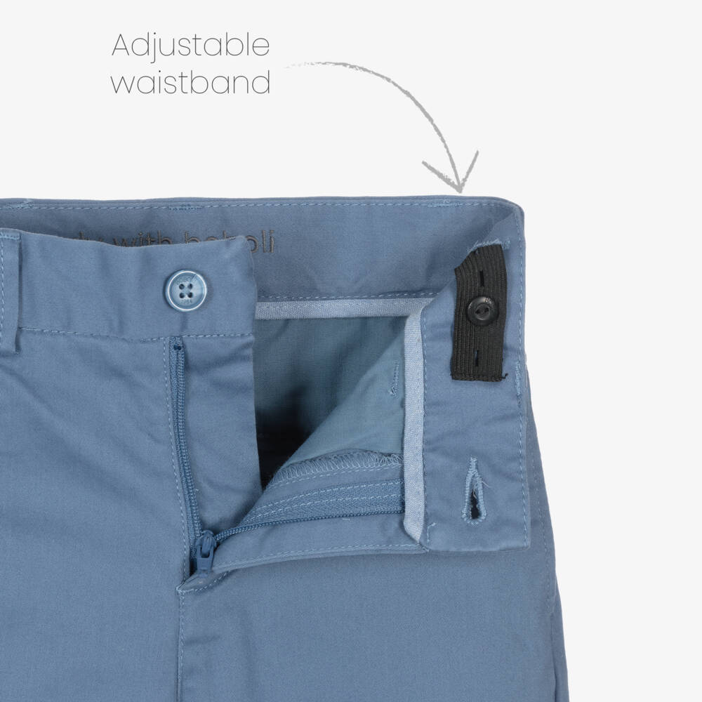 Boboli-Boys Grey & Blue Jigsaw Trouser Set | Childrensalon Outlet