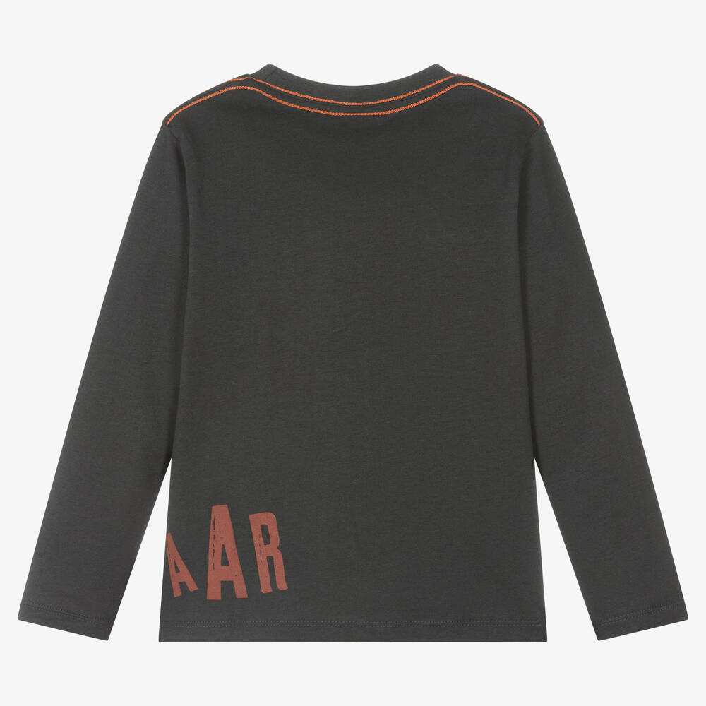 Boboli-توب قطن لون رمادي داكن للأولاد | Childrensalon Outlet