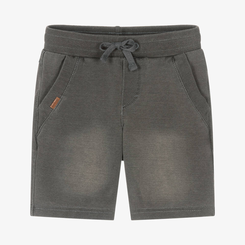 Boboli - Boys Grey Cotton Jersey Shorts | Childrensalon