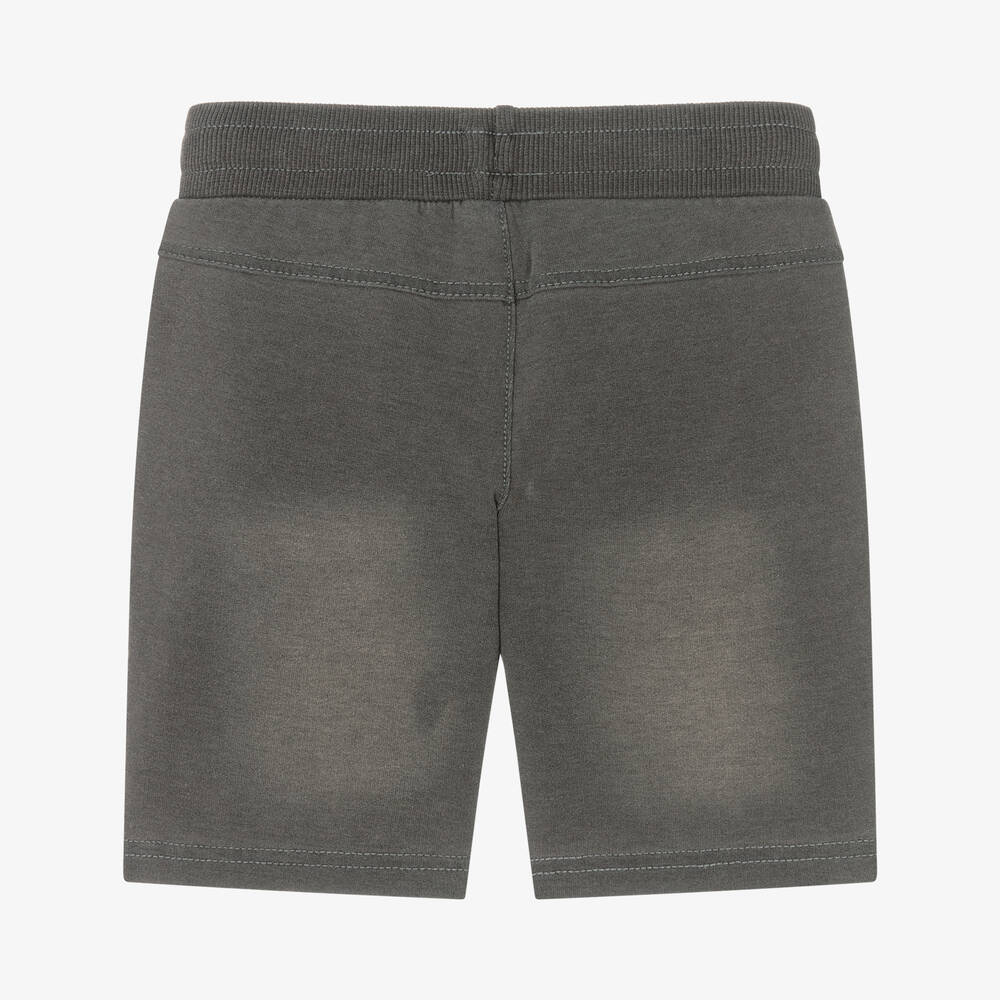 Boboli-Boys Grey Cotton Jersey Shorts | Childrensalon Outlet