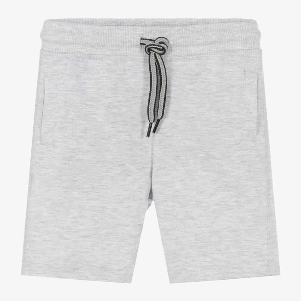 Boboli-Boys Grey Cotton Shorts | Childrensalon Outlet