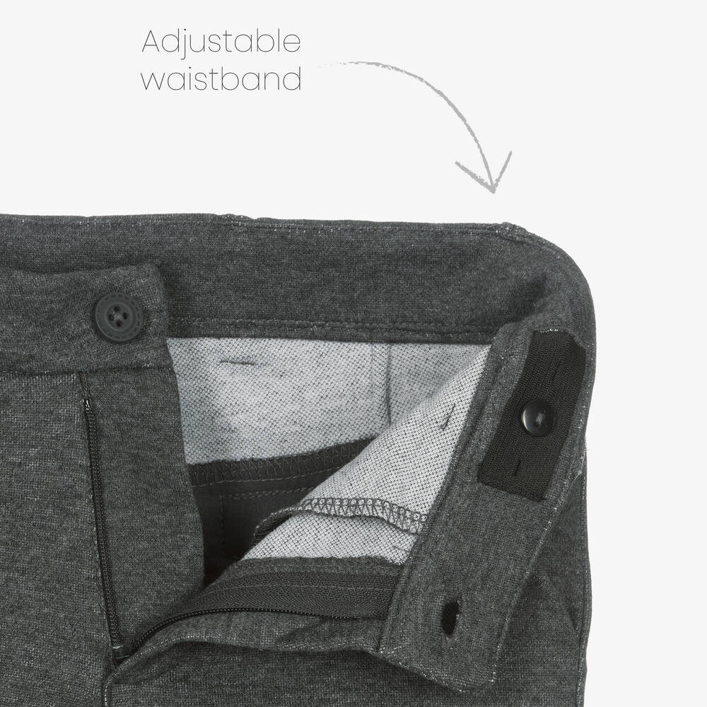 Boboli-طقم بنطلون مزيج قطن لون رمادي للأولاد | Childrensalon Outlet