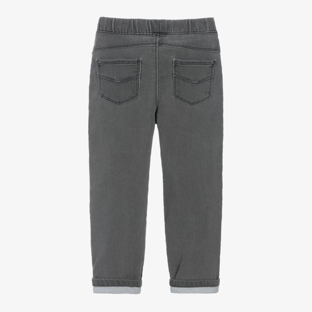 Boboli-Boys Grey Stretch Denim Trousers | Childrensalon Outlet