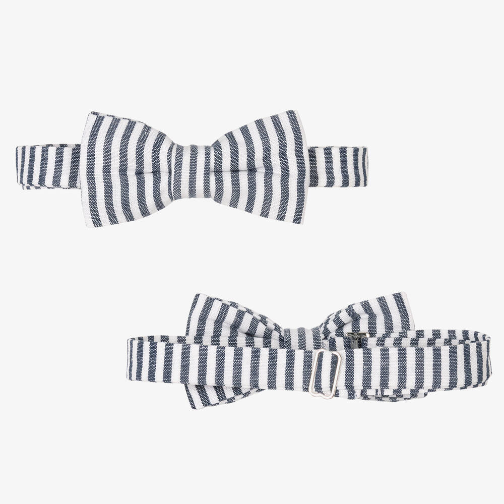 Boboli-Серая рубашка и брюки из хлопка в полоску | Childrensalon Outlet