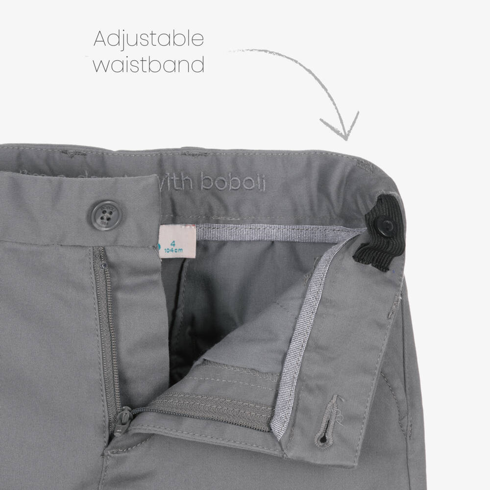 Boboli-Boys Grey Trousers Ensemble | Childrensalon Outlet