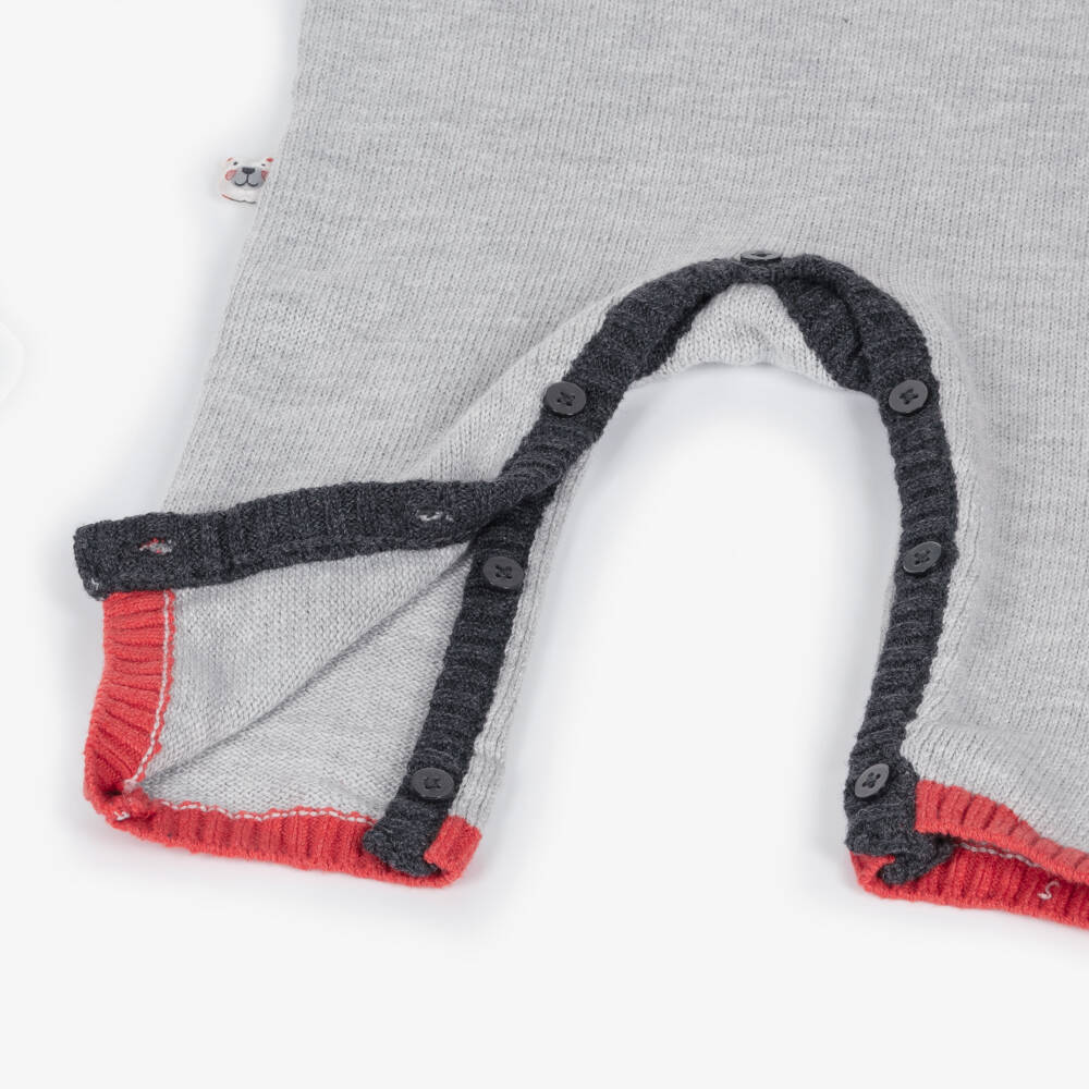 Boboli-Boys Ivory Bear Playsuit | Childrensalon Outlet