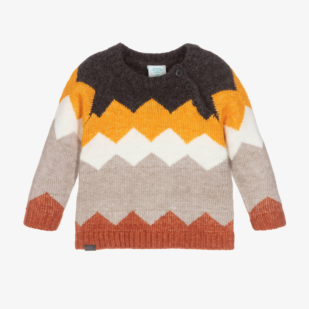 Boboli - Gestrickter Zickzack-Pullover (J) | Childrensalon