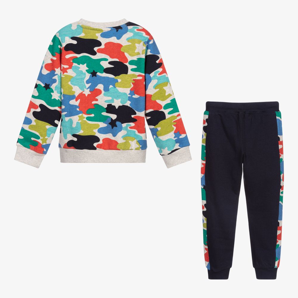 Boboli-Boys Multi Print Tracksuit | Childrensalon Outlet