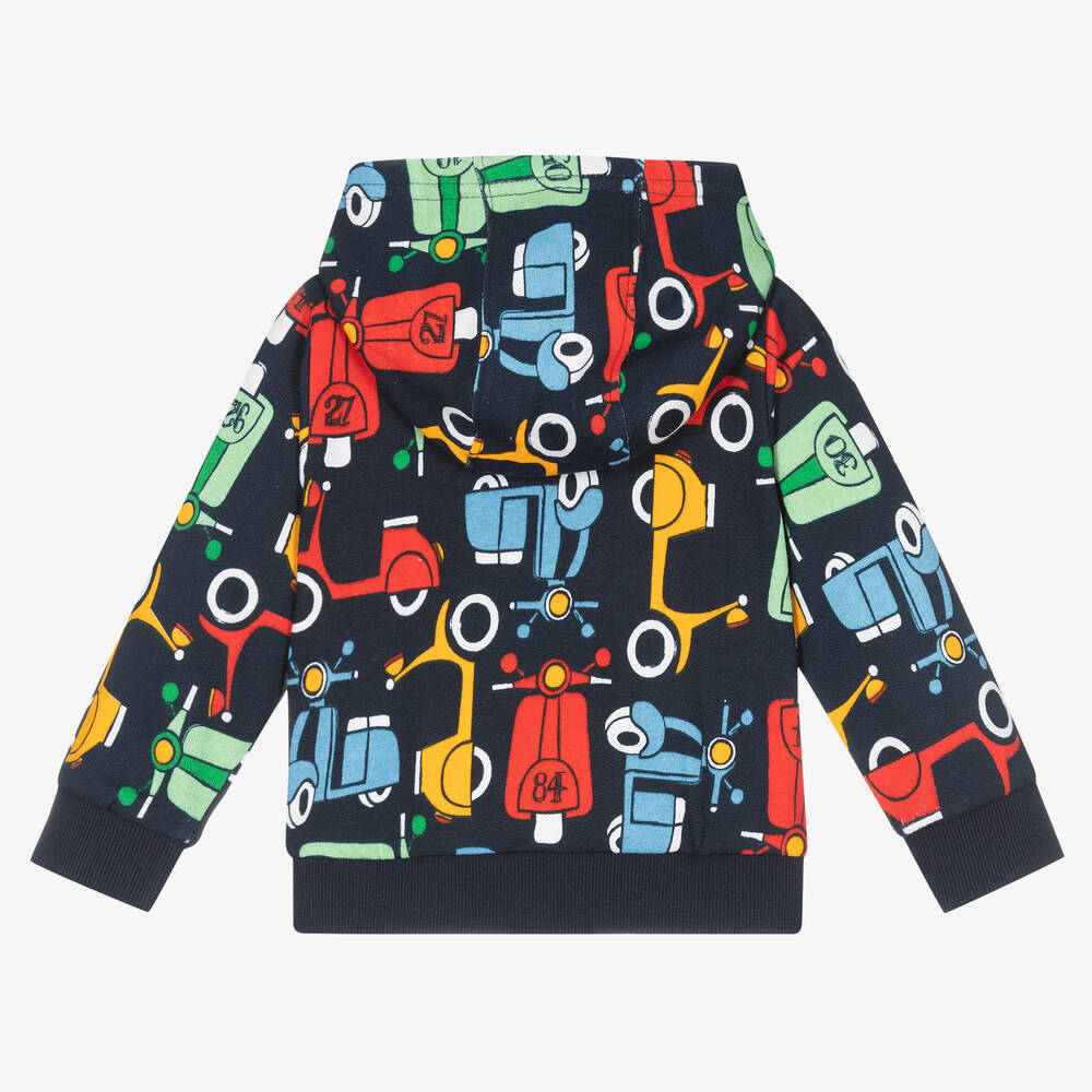 Boboli-Синяя хлопковая худи на молнии | Childrensalon Outlet