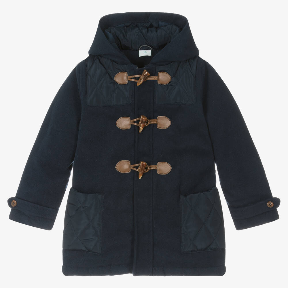 Childrens blue duffle coat discount