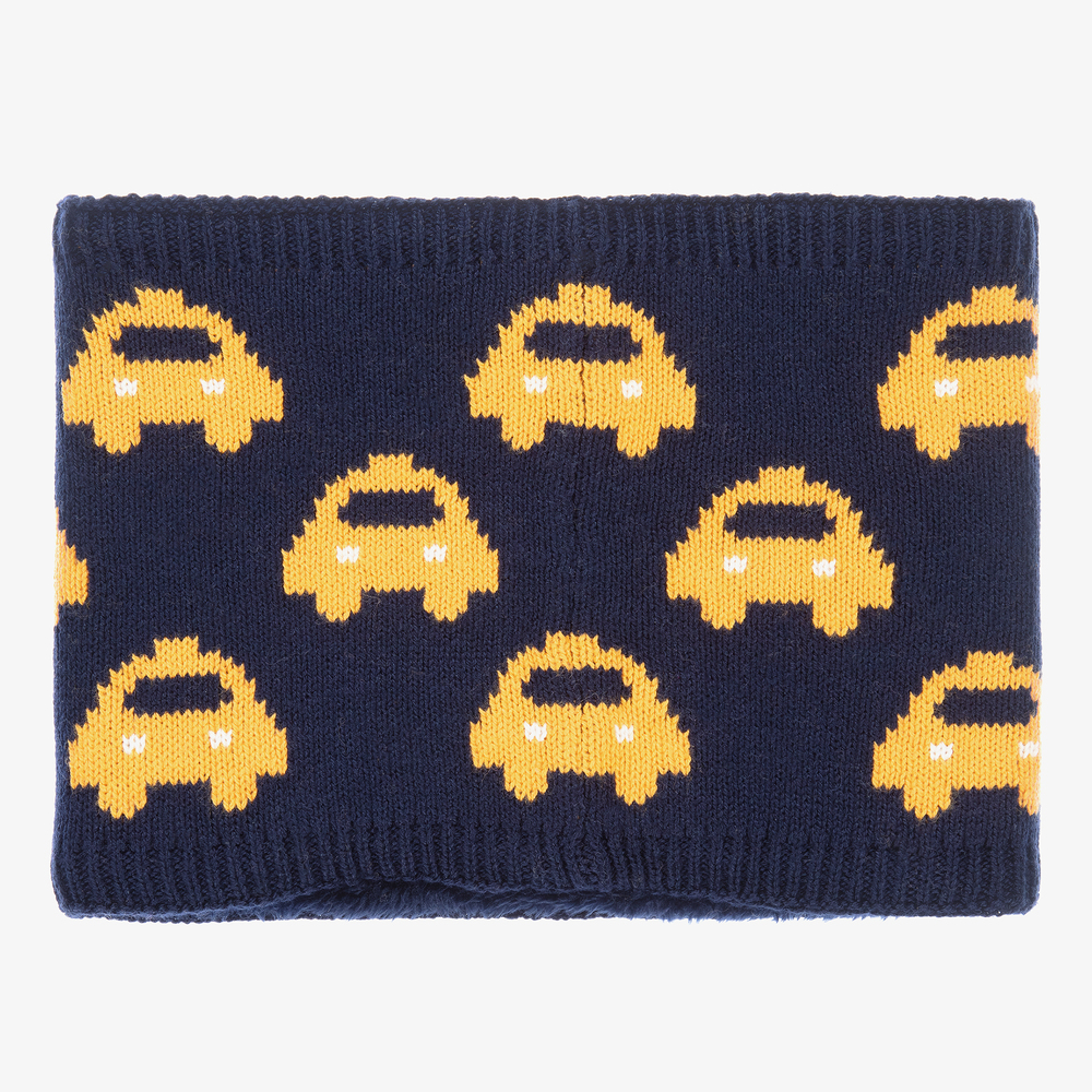 Boboli-Boys Navy Blue Knitted Snood | Childrensalon Outlet