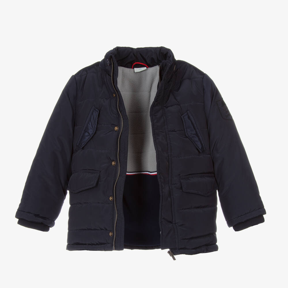 Boboli Doudoune bleu marine Gar on Childrensalon Outlet
