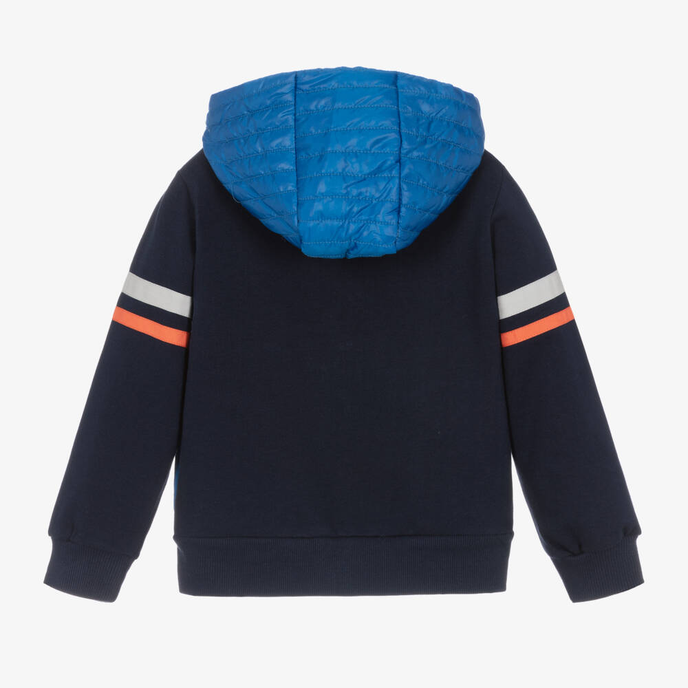 Boboli-Boys Navy Zip Jacket | Childrensalon Outlet