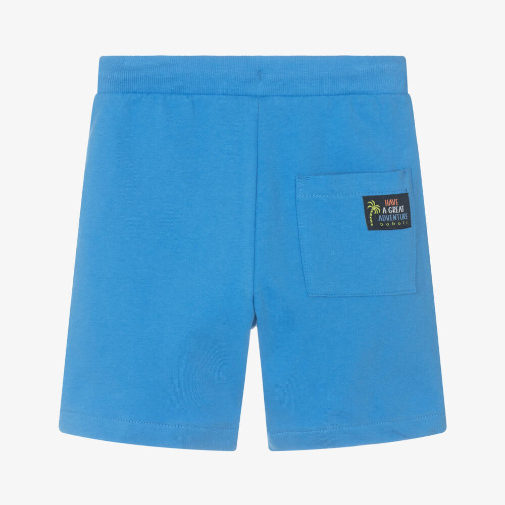 Boboli-Boys Ocean Wave Cotton Shorts | Childrensalon Outlet