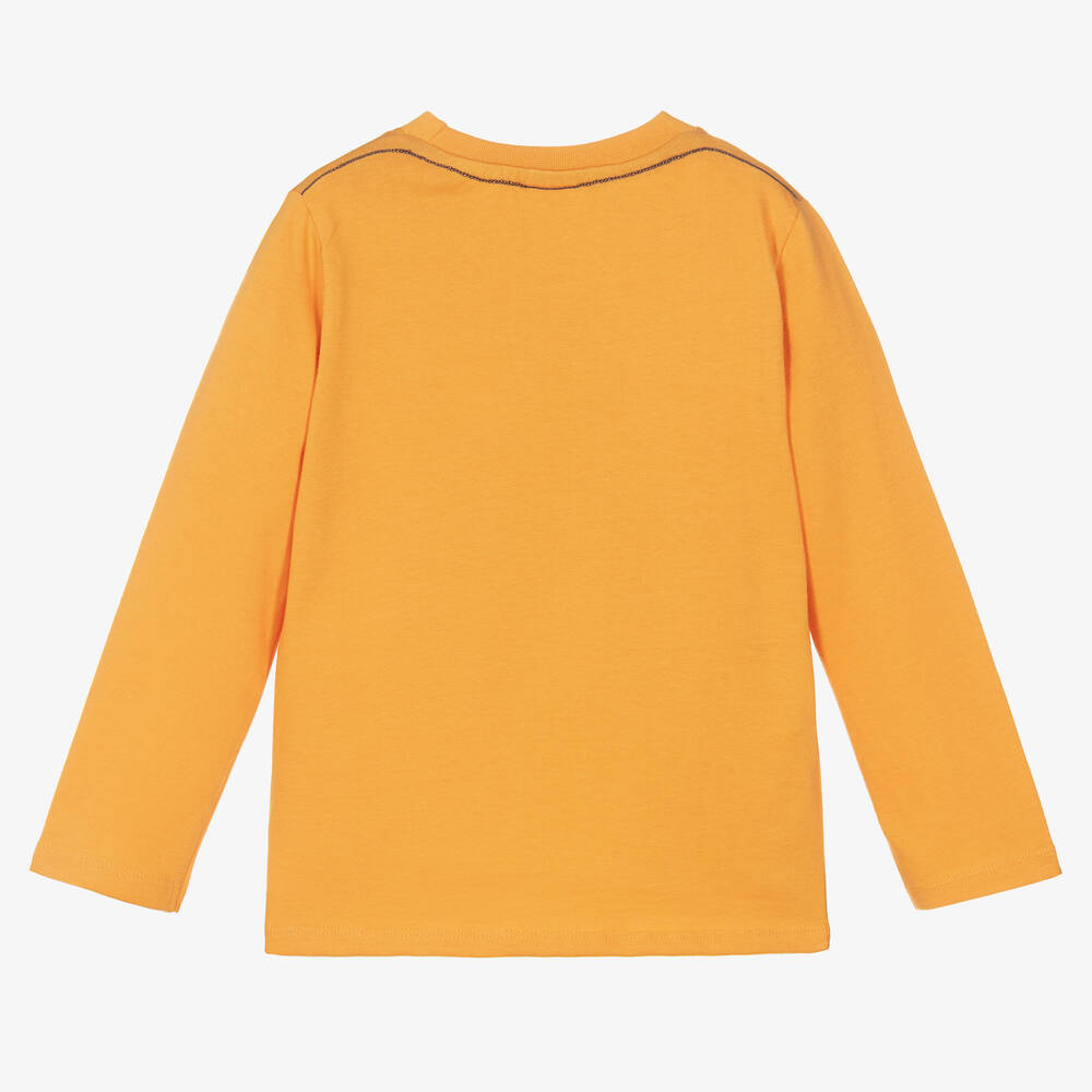 Boboli-توب قطن لون برتقالي للأولاد | Childrensalon Outlet