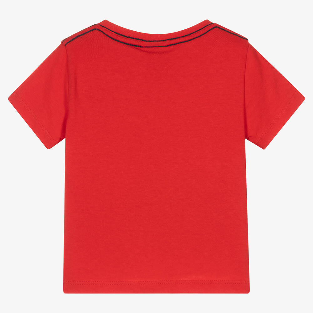 Boboli-Красная хлопковая футболка с тигром | Childrensalon Outlet