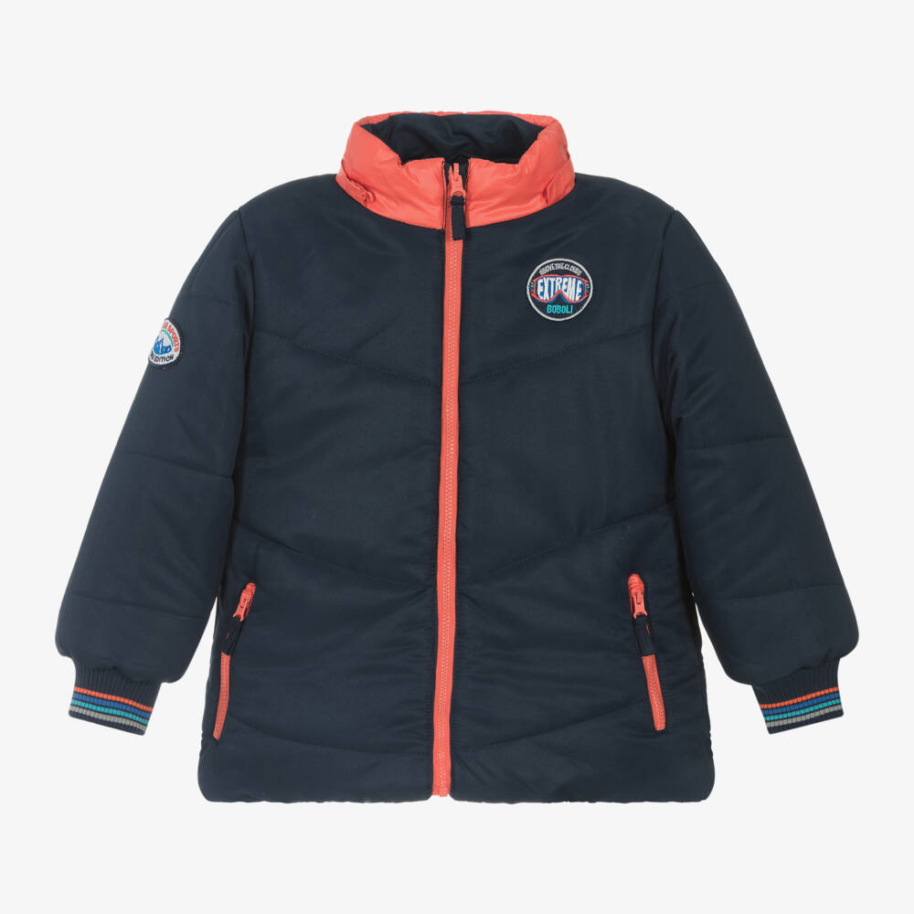 Boboli-Boys Reversible Hooded Jacket | Childrensalon Outlet