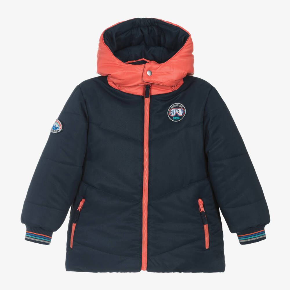 Boboli-Boys Reversible Hooded Jacket | Childrensalon Outlet