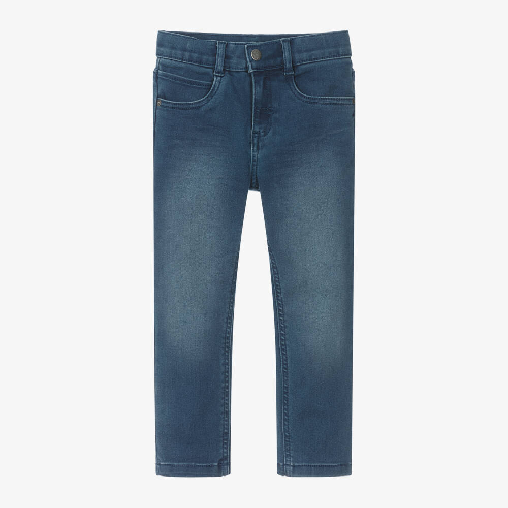 Boboli-Boys Stretch Blue Denim Trousers | Childrensalon Outlet