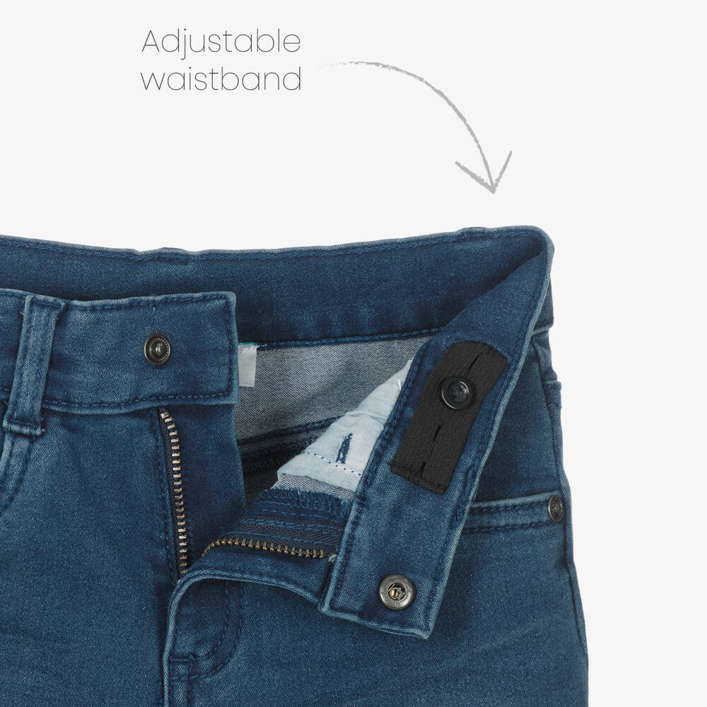 Boboli-Boys Stretch Blue Denim Trousers | Childrensalon Outlet