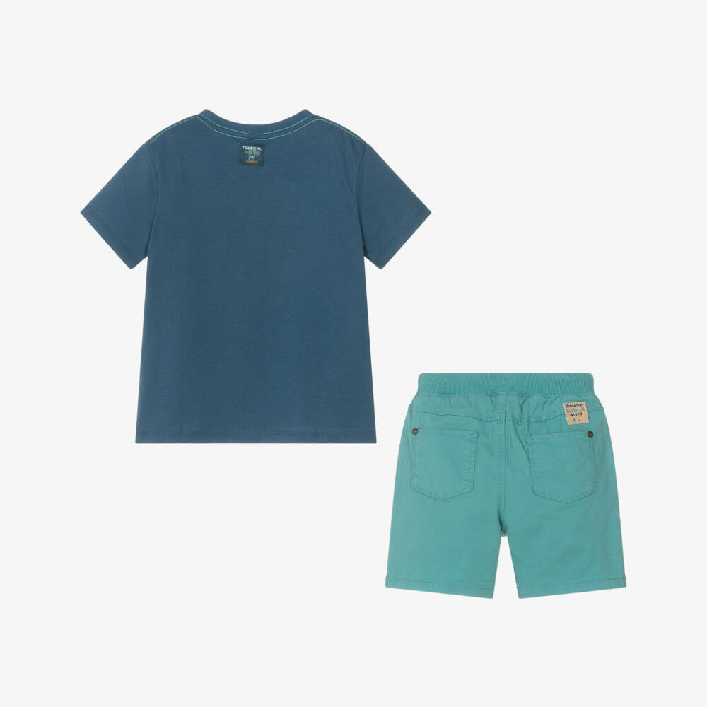 Boboli-Комплект для мальчиков Тропическое синее приключение | Childrensalon Outlet