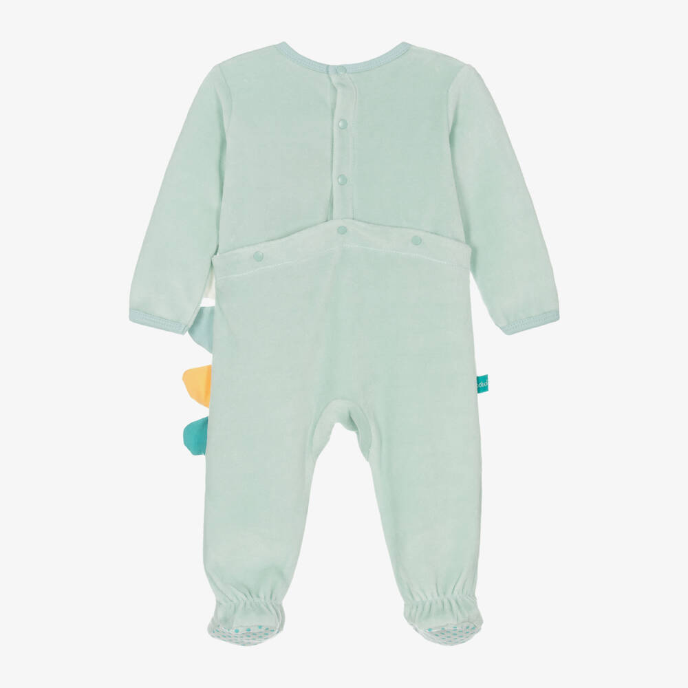 Boboli-Boys Velour Dinosaur Playsuit | Childrensalon Outlet