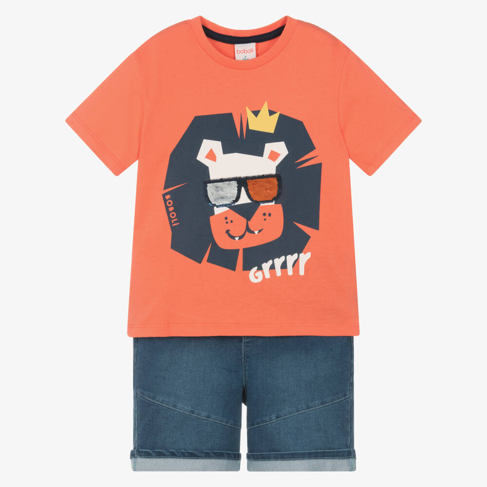 Boboli-Яркий двухцветный комплект шорт для мальчиков | Childrensalon Outlet