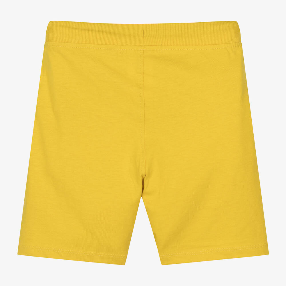 Boboli-Boys Yellow Cotton Drawstring Shorts | Childrensalon Outlet