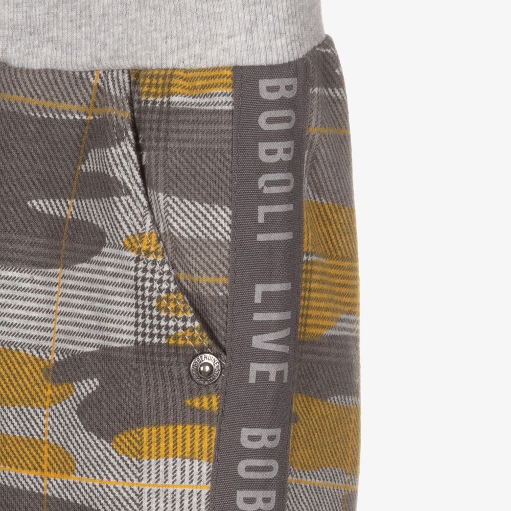Boboli-Boys Yellow & Grey Shorts Set | Childrensalon Outlet