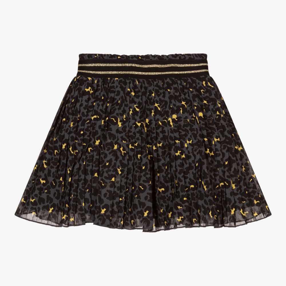 Boboli-Girls Black Chiffon Skirt | Childrensalon Outlet