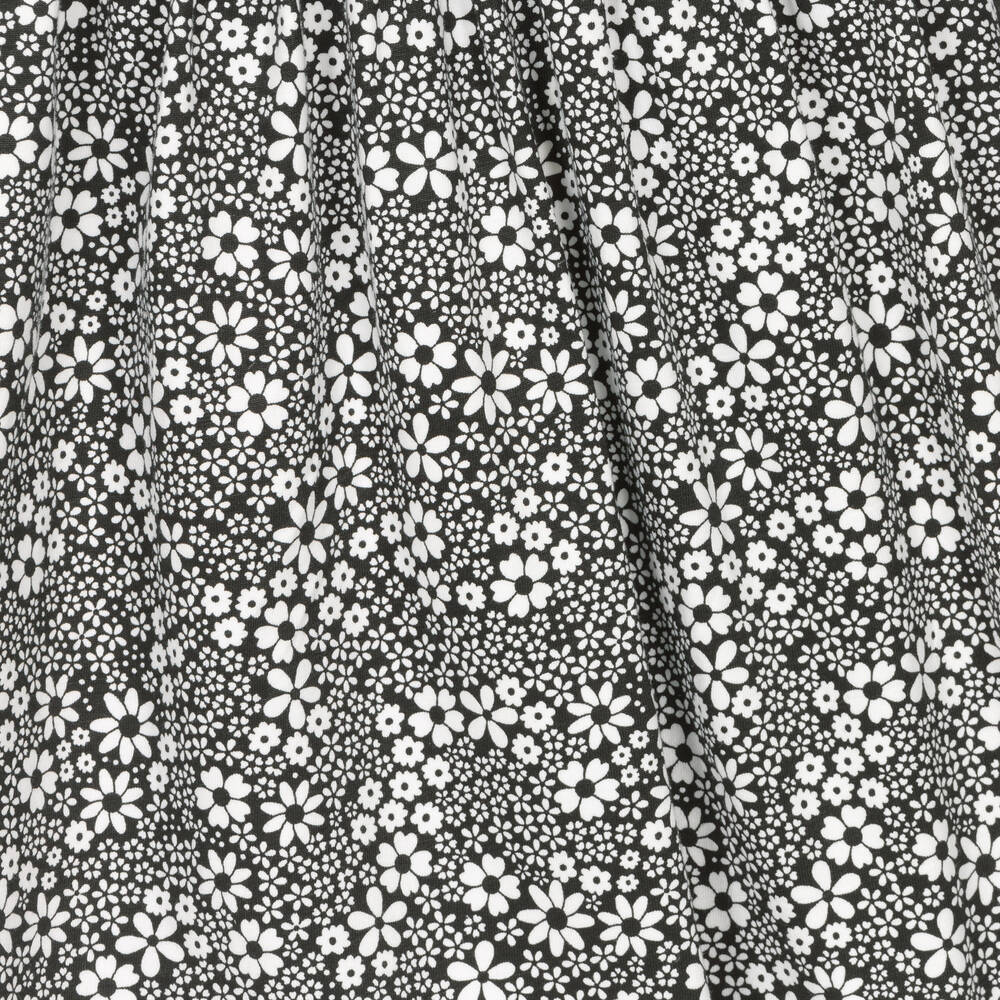 Boboli-Черное хлопковое платье в цветочек | Childrensalon Outlet