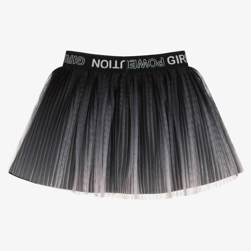 Boboli-Girls Black & Pink Tulle Skirt | Childrensalon Outlet