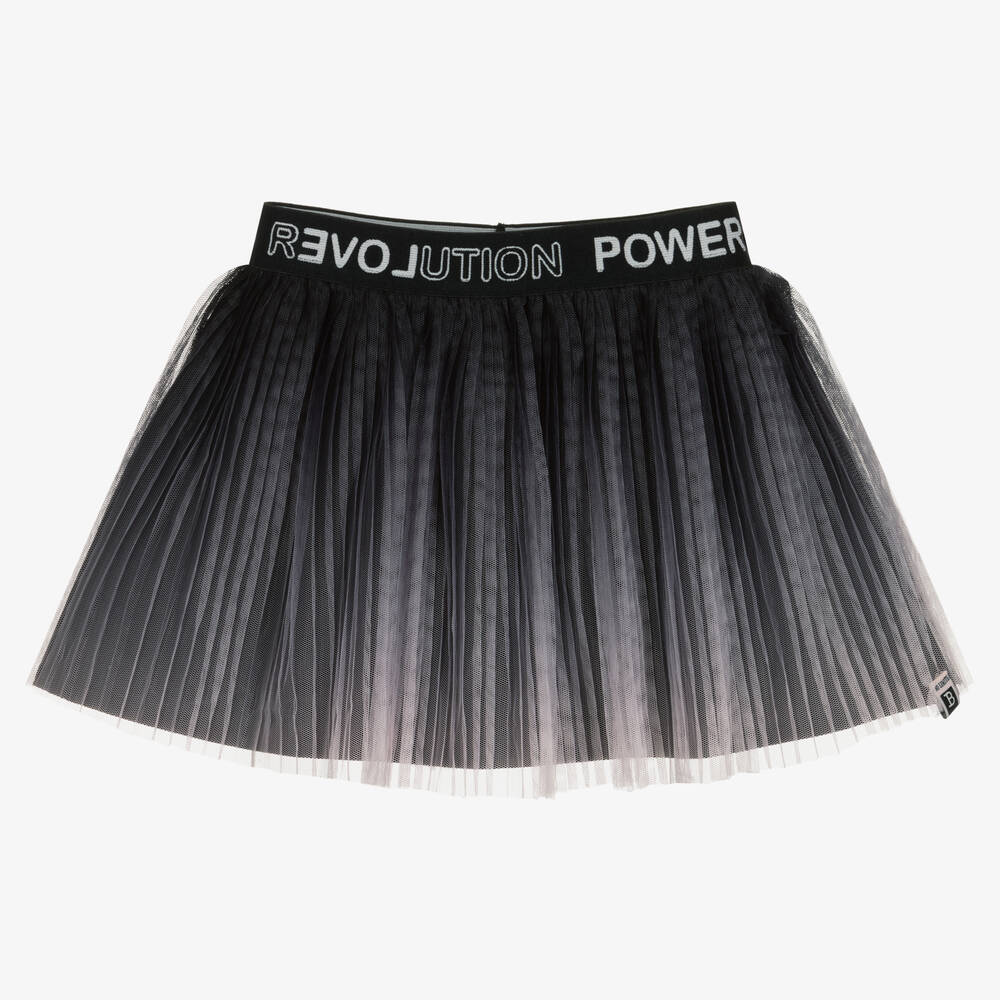 Boboli-Girls Black & Pink Tulle Skirt | Childrensalon Outlet