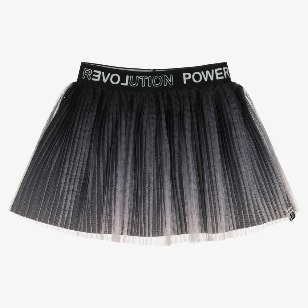 Boboli - Girls Black & Pink Tulle Skirt | Childrensalon