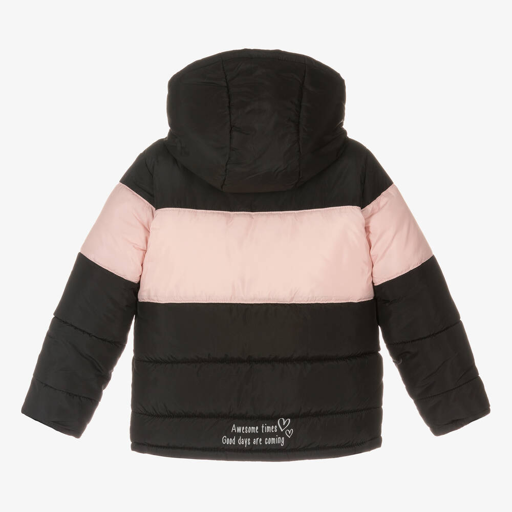Boboli-Girls Black Puffer Jacket | Childrensalon Outlet