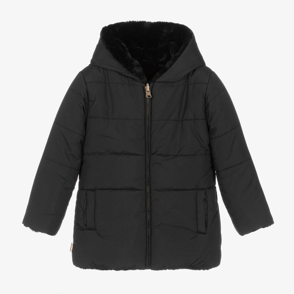 Boboli-Черный двусторонний пуховик | Childrensalon Outlet