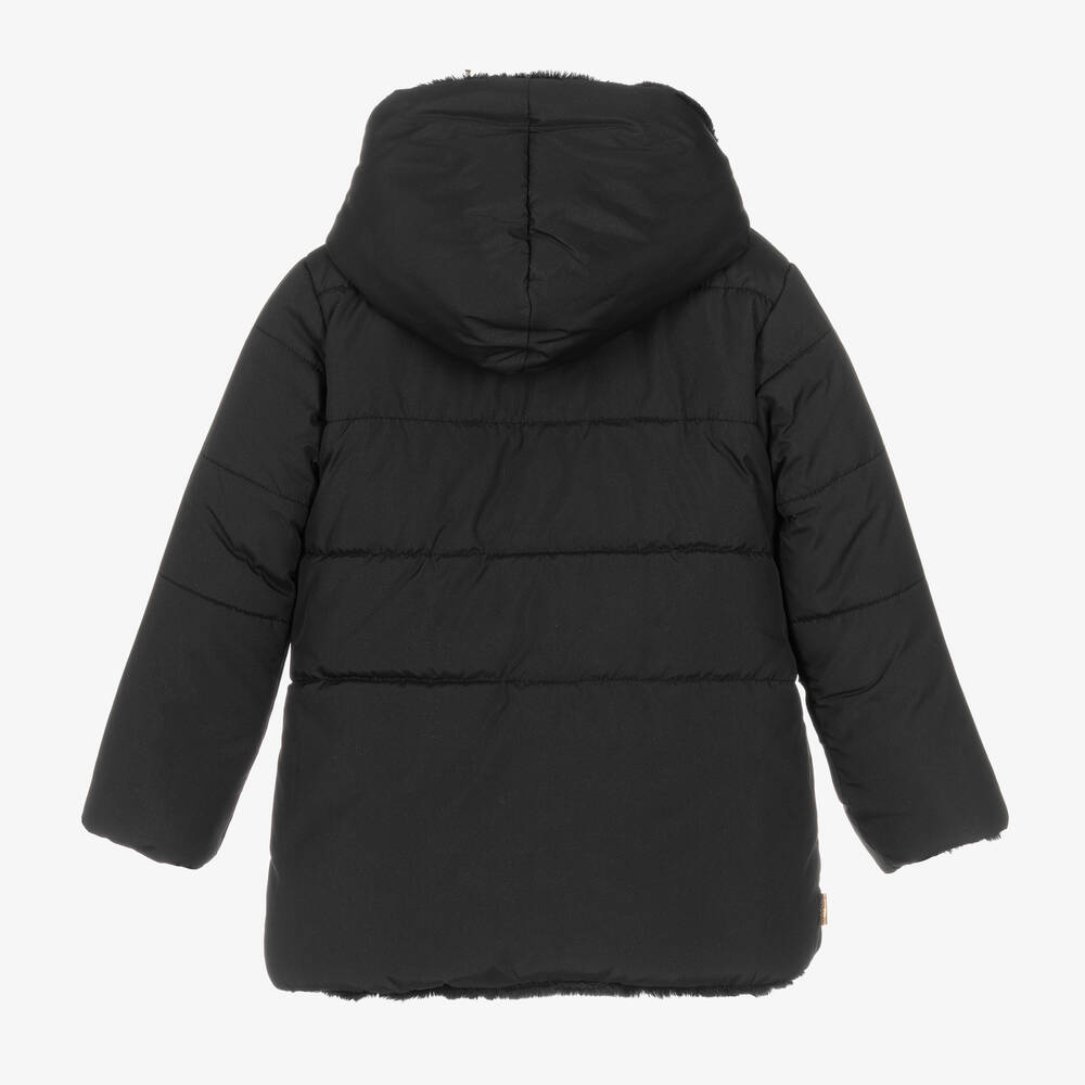 Boboli-Черный двусторонний пуховик | Childrensalon Outlet