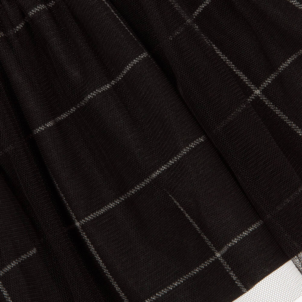 Boboli-Girls Black Tartan Skirt | Childrensalon Outlet